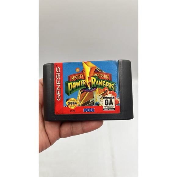 Mighty Morphin Power Rangers (Sega Genesis, 1994) Video Game Cartridge TESTED - Picture 3 of 7